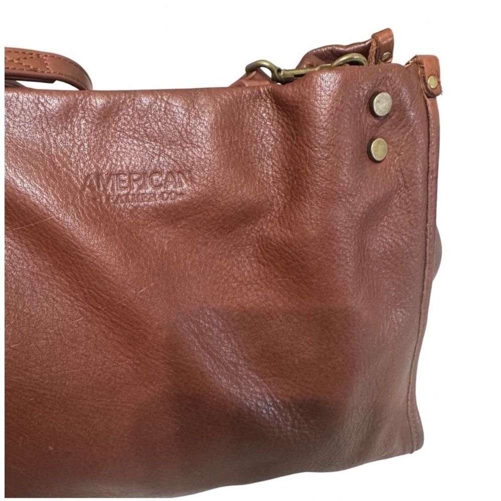 American Leather Co Lenox Satchel Women OS Cordovan Excellent Triple Entry Bag - Picture 7 of 16